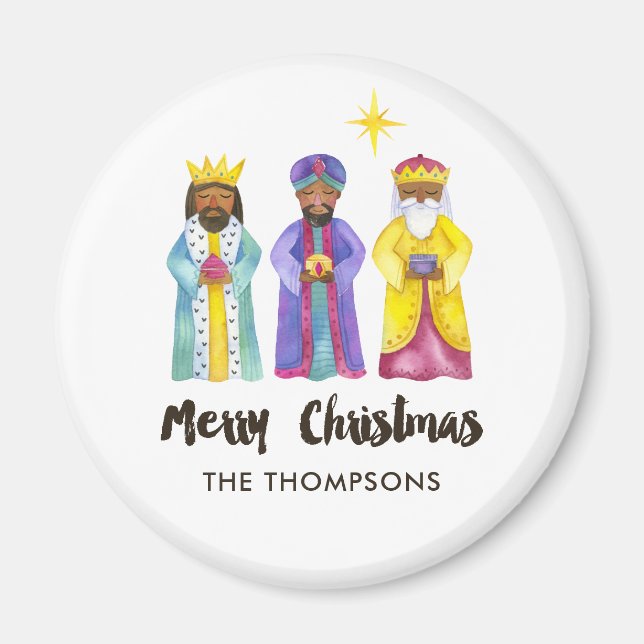 Vattenfärgsrealitet - jul magnet (Framsidan)