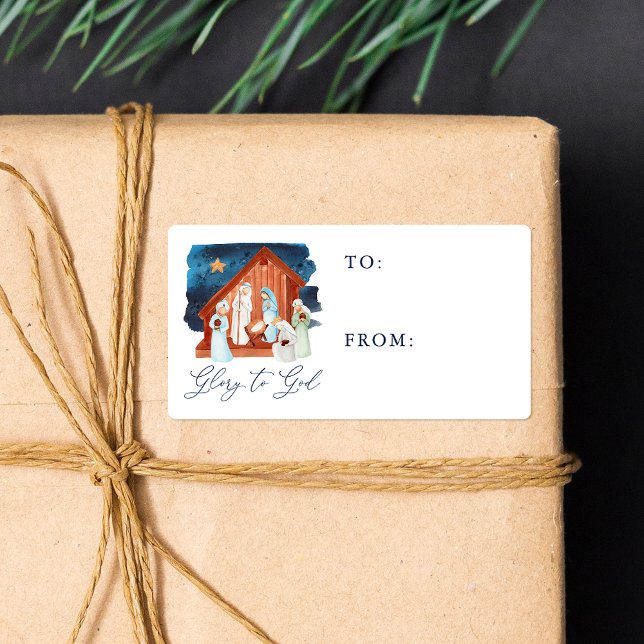 Vattenfärgsrealitetsscen till från etikett fraktsedel (Skapare uppladdad)