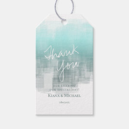 Vattenfärgsreflektioner, Tack-ID774 Presentetikett