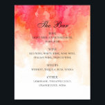 Vattenfärgsröda persikoalkoholdrycker bröllop pub poster<br><div class="desc">Vattenfärgade röda bröllop-drycker poster. Lämpligt för födelsedag,  årsdag och andra party. Kontakta mig om du behöver fler artiklar.</div>