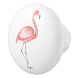 VattenfärgsRosa Flamingo Knopp
