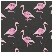 VattenfärgsRosa Flamingo Silhouette Mönster