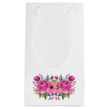 VattenfärgsRosa Flower Bouquet-Bröllop-