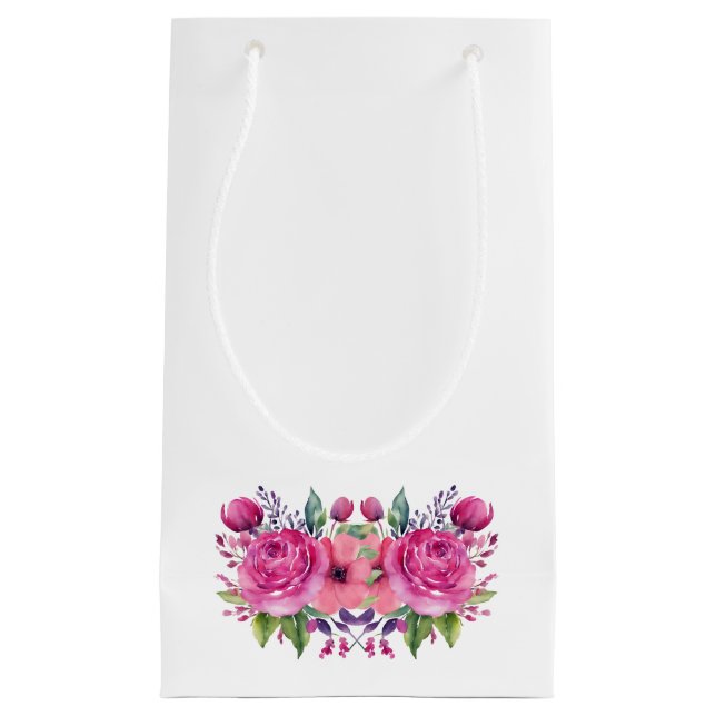 VattenfärgsRosa Flower Bouquet-Bröllop- (Framsidan)