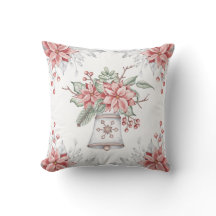 VattenfärgsRosa Mistletoe jul Bell