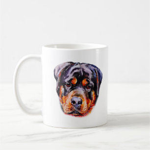 VattenfärgsRottweiler Kaffemugg