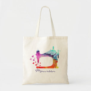 Vattenfärgssäkring Maskin Tote Bag Tygkasse