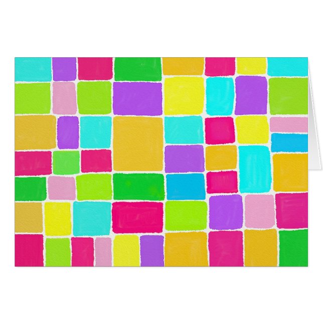 Vattenfärgssammansättning Hälsningskort (Framsidan Horizontal)