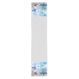 Vattenfärgsscenen i monogram fyr