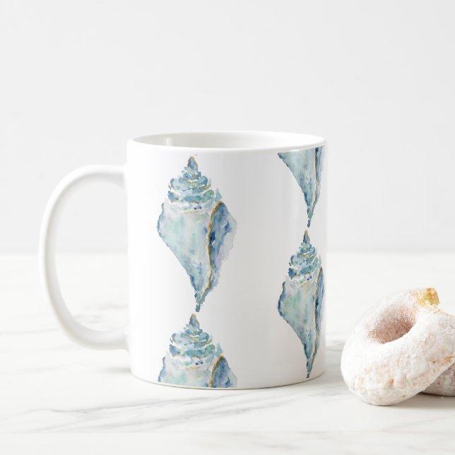 Vattenfärgssedel Kaffemugg (Med munk)