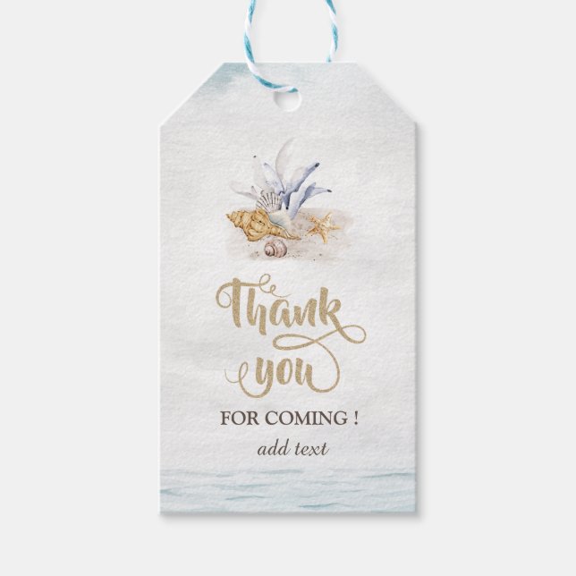 Vattenfärgssediment, hav presentetikett (Framsidan)