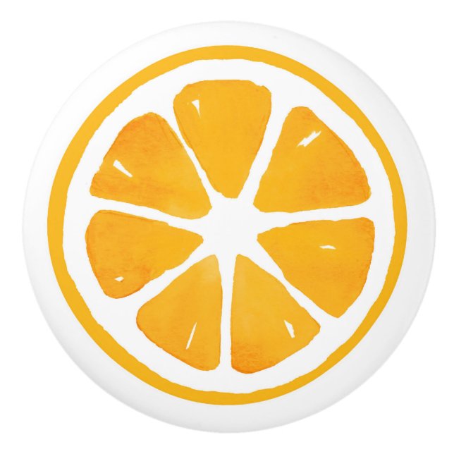 Vattenfärgssegment i Orangen Knopp (Framsidan)