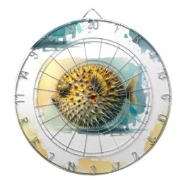 Vattenfärgsserie: Blodfisk Darttavla