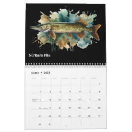 Vattenfärgsserie: Fish Aura 3-kalender Kalender