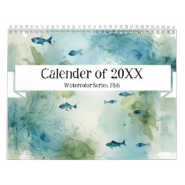 Vattenfärgsserie: Fiskens Aura-kalender Kalender