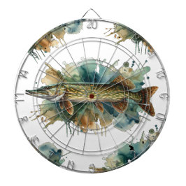 Vattenfärgsserie: Pike Darttavla