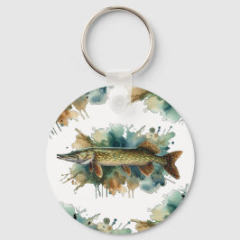 Vattenfärgsserie: Pike Nyckelring