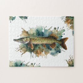 Vattenfärgsserie: Pike Pussel