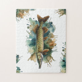 Vattenfärgsserie: Pike Pussel