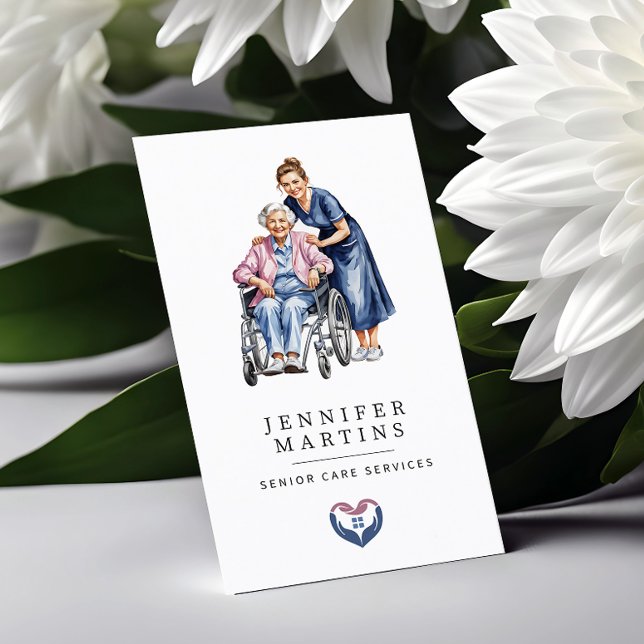 Vattenfärgsservicenivå QR-kod Visitkort (Skapare uppladdad)