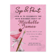 Vattenfärgssip och färgton Art-födelsedag