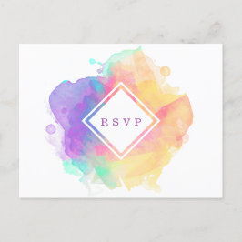 Vattenfärgssjov RSPV Meddelande Vykort