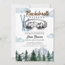 Vattenfärgsskidor, bachelorette helg