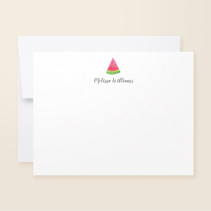 Vattenfärgsskikt Watermelon Personlig Stationery Anteckningskort