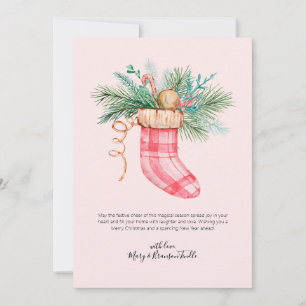 Vattenfärgsskiktning Stuffad Greenery jul Holl Julkort