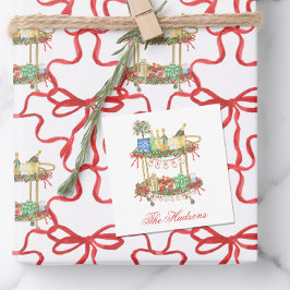 Vattenfärgsskjul, champagne Pub Cart-hölje Anteckningskort