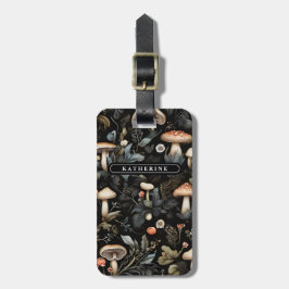 Vattenfärgsskog Greenery MushRumsinfall Bagagebricka