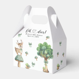 Vattenfärgsskog, Hjort, babyskor Presentaskar