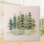 Vattenfärgsskog, Vintagen Rustic Gräs Forest Kakelplatta<br><div class="desc">Ta med naturens skönhet hem med vår Watercolor Vintage Rustic Gräs Forest keramic tile. En liten bit av skogsvården för ditt space!</div>