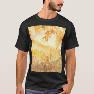 Vattenfärgsskogar Land Landskap Art T Shirt