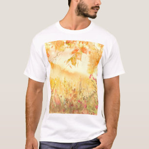Vattenfärgsskogar Land Landskap Art T Shirt