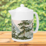 Vattenfärgsskogen Gräs och bergstrakten Rustic<br><div class="desc">Språ i rustik charm! Tekannan Watercolor Gräs Forest & Mountain ger naturkonsten till bord. Sip,  savor,  och njut av viberna.</div>
