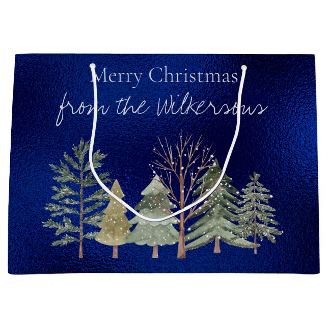 Vattenfärgsskogen i Night Simple Träd (Framsidan)