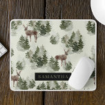 Vattenfärgsskogen Winter Forest Seamless Mönster Musmatta<br><div class="desc">Bygg vintern med vår Watercolor Winter Forest Seamless Mönster. Den här enastående designen fångar upp det förtjusande vädret hos en skog som täcks av snö,  perfekt för att tillföra säsong magi till ditt liv.</div>