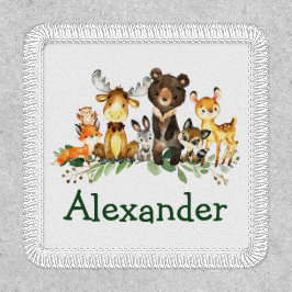 Vattenfärgsskogsdjur