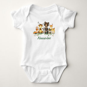 Vattenfärgsskogsdjur T Shirt