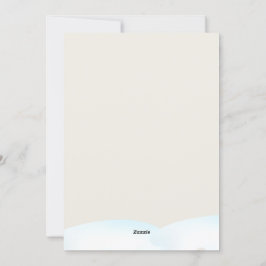 Vattenfärgsskogskort God jul Julkort