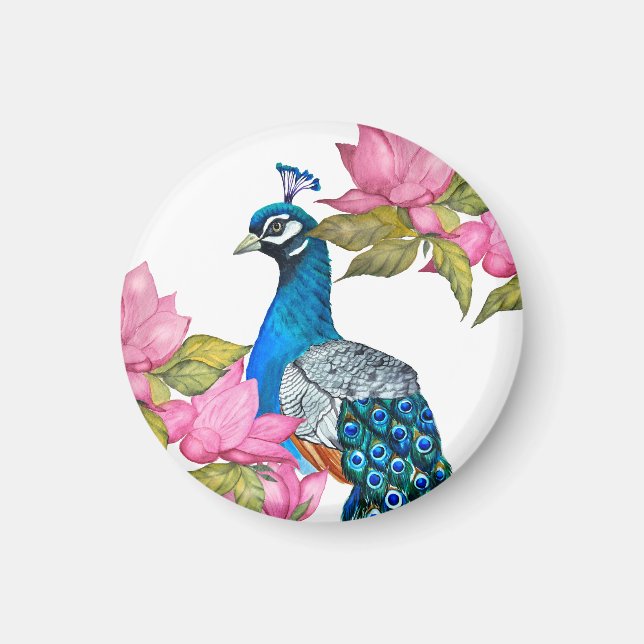 Vattenfärgssköldpadda Magnet (Framsidan)