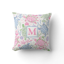 Vattenfärgssköldpaddor Ocean Monogram