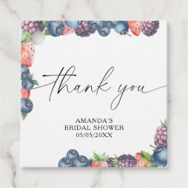 Vattenfärgsskörsbär - sött bärtexter gåvor etiketter