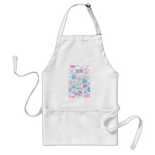 Vattenfärgsskript Calendar Tea Towel 2026 Förkläde