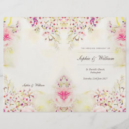 Vattenfärgsskydd Blommigt Boho Vintage Booklet Cov