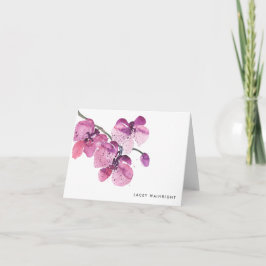 Vattenfärgsskydd för Orchid-Personlig Notecard Anteckningskort