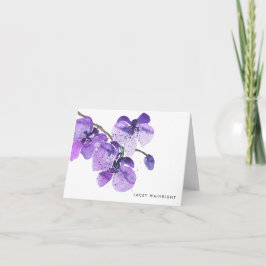 Vattenfärgsskydd för Orchid-Personlig Notecard Anteckningskort
