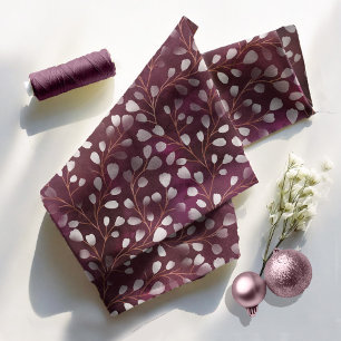 Vattenfärgssnäckor Plum/Koppar-ID726 Tyg