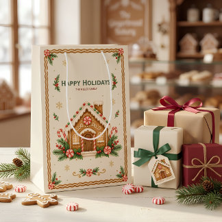 Vattenfärgssockerkakor Hus Julpresentpåse